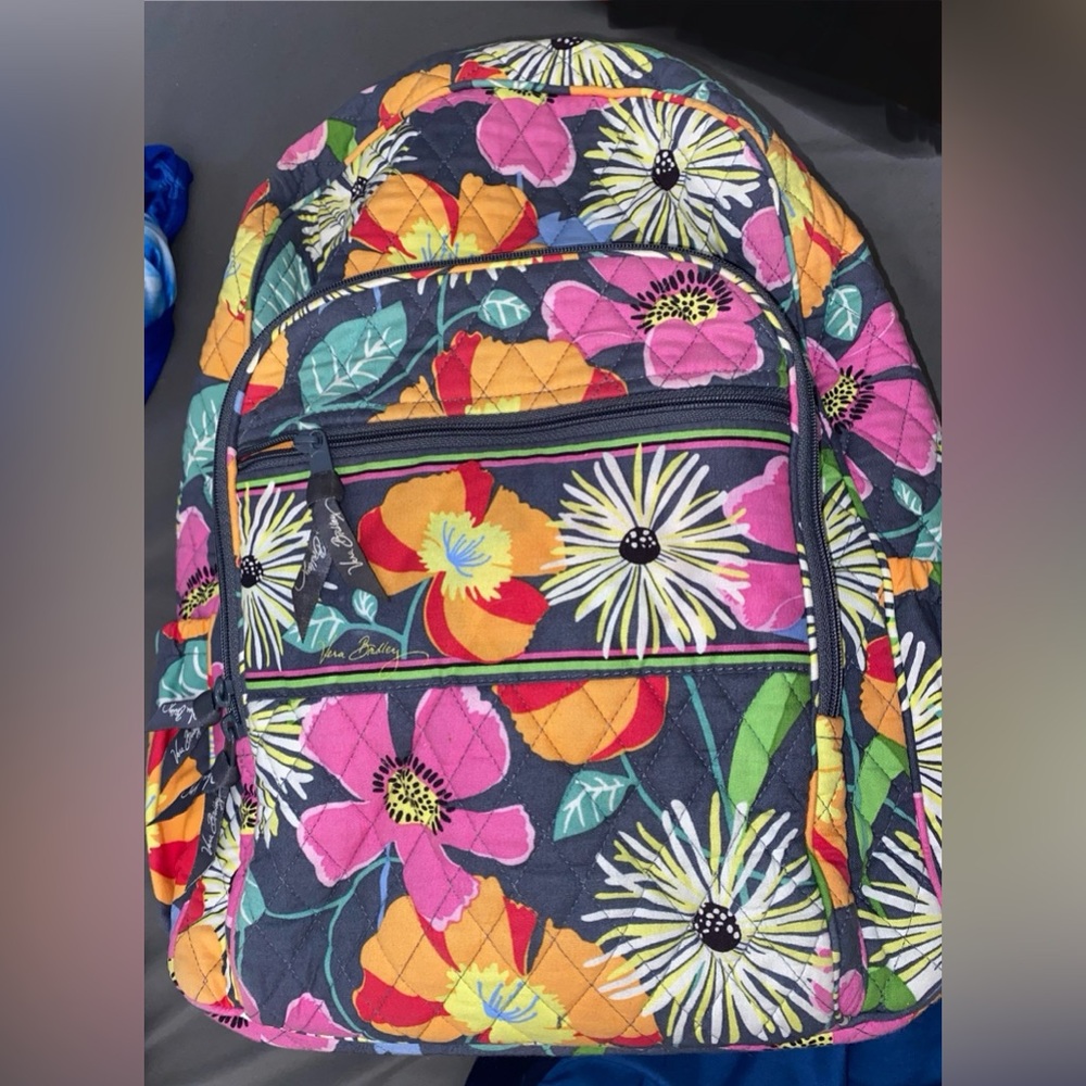 Vera Bradley Campus Backpack Retired Print Jazzy Blooms